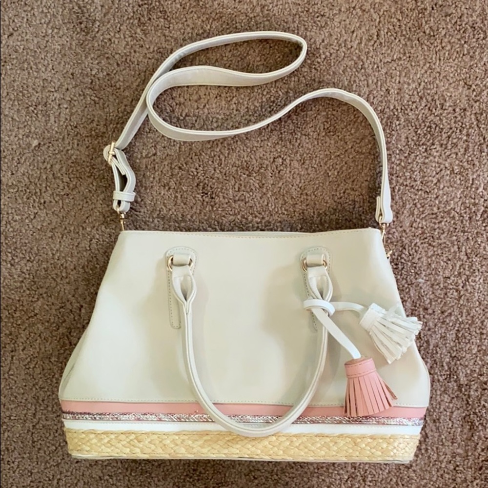 Large White Versatile Purse